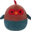 Red and Blue Rooster Plush Toy