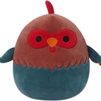 Red and Blue Rooster Plush Toy