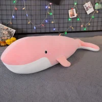 Cute Pink Whale Plush Toy