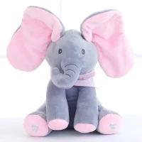 Pink Ear Elephant Plush Toy