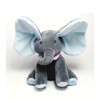 Blue Ear Elephant Plush Toy