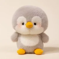 Cute Grey Penguin Plush Toy