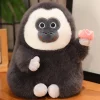 Cute Gorilla Plush Toy with Flower