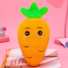 Plush Carrot Doll with Cute Face