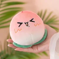 Plush Peach Doll with Cute Face