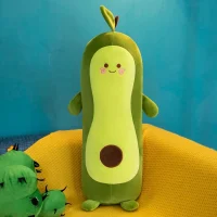 Plush Avocado Doll with Cute Face