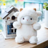 Plush Sheep Doll – Cute Fluffy Stuffed Animal Toy