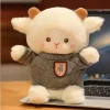 Plush Sheep Doll in Gray Sweater