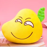 Plush Mango Doll with Funny Face