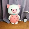 Pig Plush Toy in Strawberry Outfit