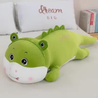 Green Crocodile Plush Pillow