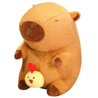Capybara Plush with Chicken Doll