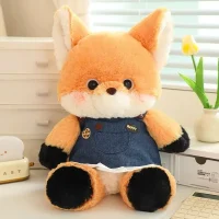 Fox Plush with Overalls