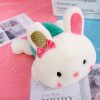 Plush Bunny with Bow – Green Outfit