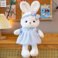 Bunny Plush Doll with Blue Dress