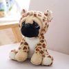Pug in Leopard Hoodie Plush
