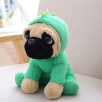 Pug in Dinosaur Hoodie Plush