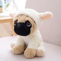 Pug in Lamb Hoodie Plush