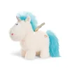 Standing Unicorn Plush with Blue Mane