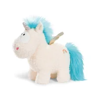 Standing Unicorn Plush with Blue Mane