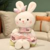 Plaid Dress Bunny Plush