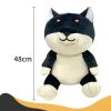 Black Shiba Inu Dog Plush Toy – Sitting Stuffed Animal Doll