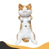 Orange White Cat Plush Toy – Long Hugging Stuffed Animal Pillow