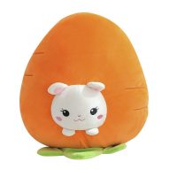 Carrot Bunny Plush Pillow