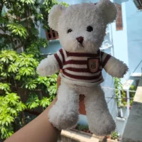 Striped Sweater Teddy Bear