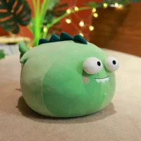 Green Dinosaur Plush Cushion