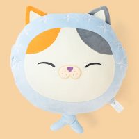 Calico Cat Round Pillow Plush